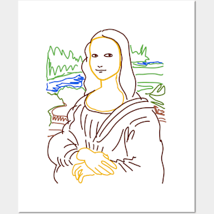 Simple Mona Lisa Posters and Art